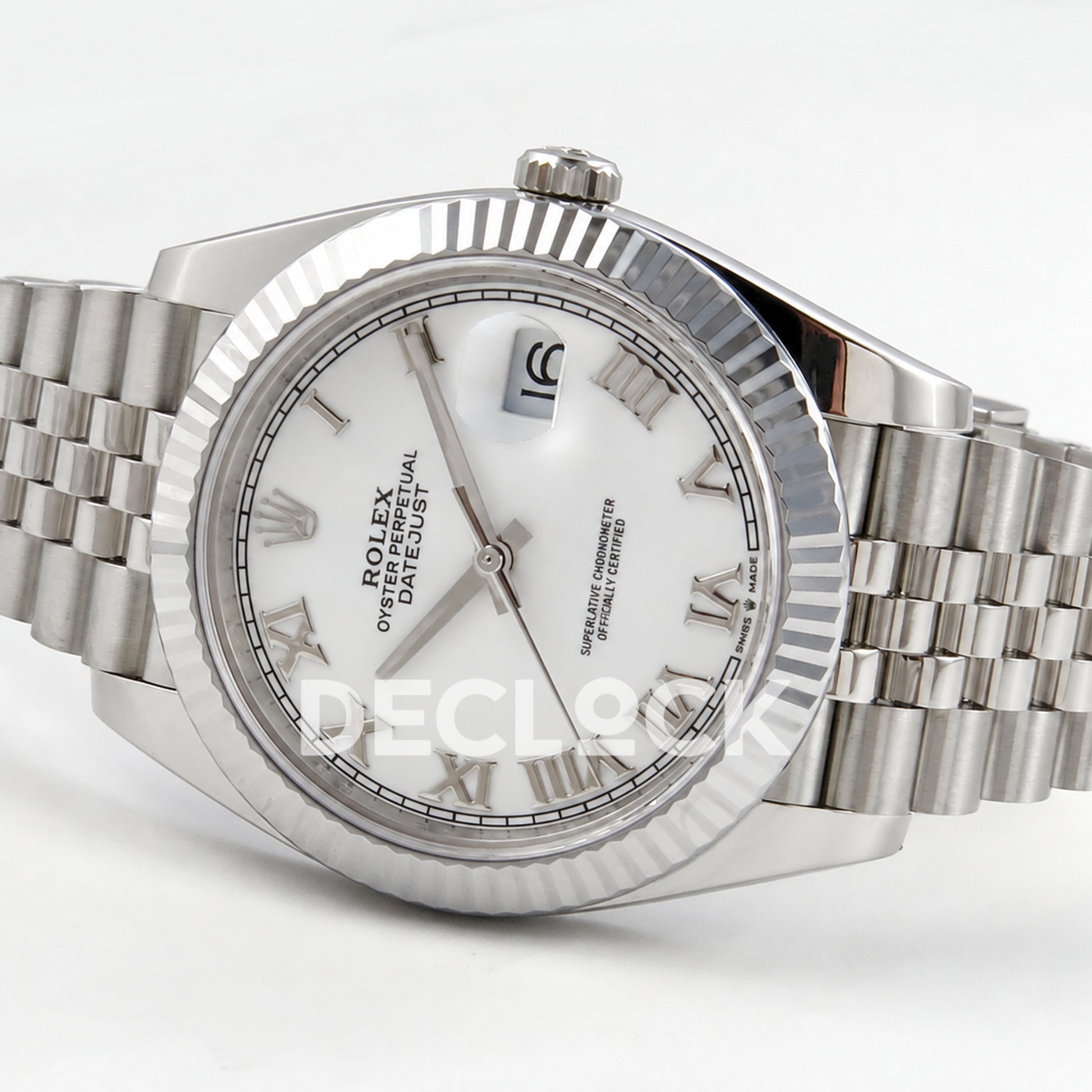 Rolex Datejust 41 126334 White Roman Dial Jubilee RGF JH3235
