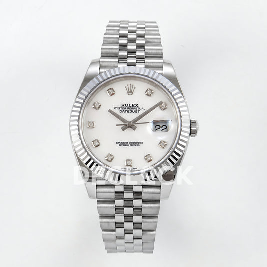 Rolex Datejust 41 126334 White MOP Diamonds Jubilee RGF JH3235