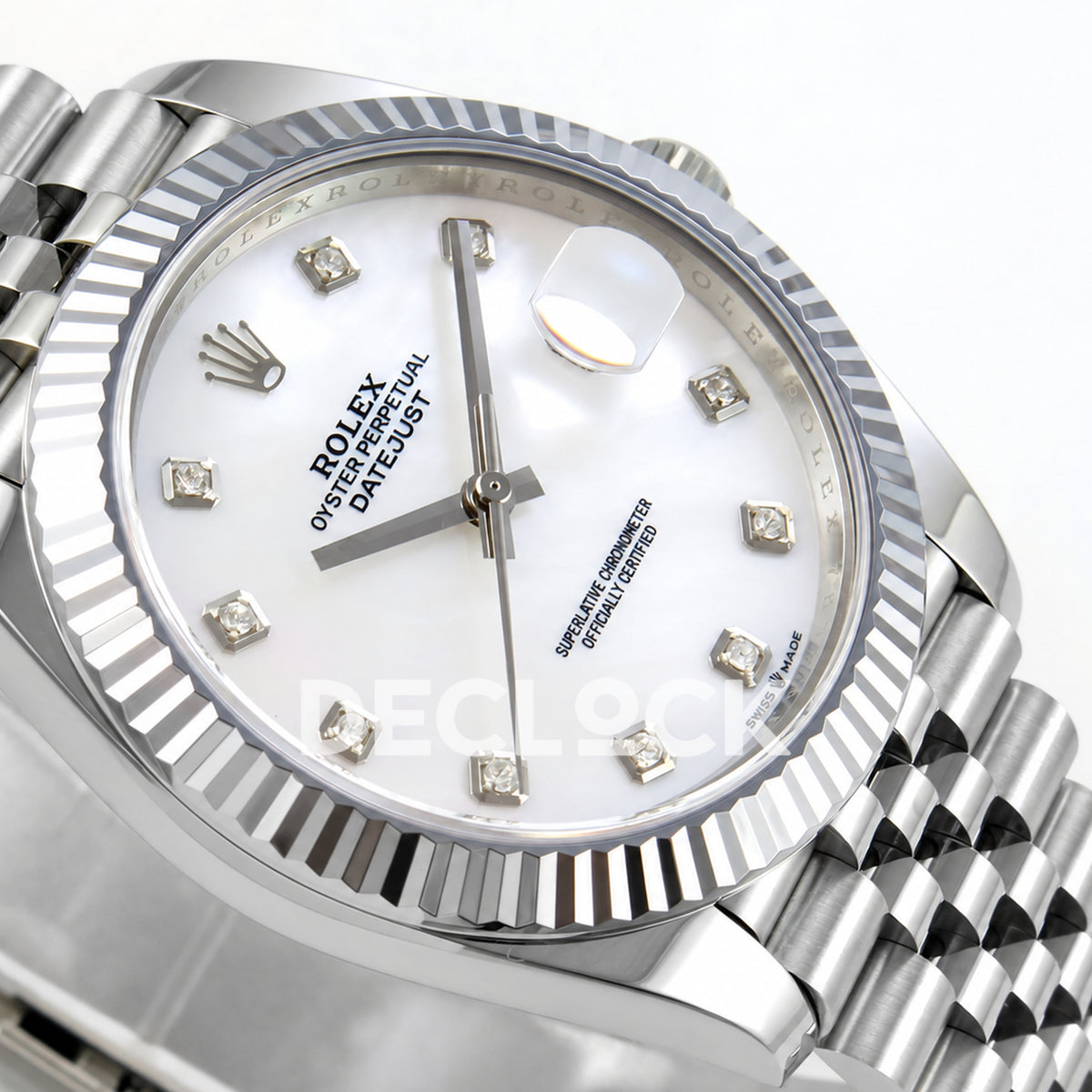 Rolex Datejust 41 126334 White MOP Diamonds Jubilee RGF JH3235