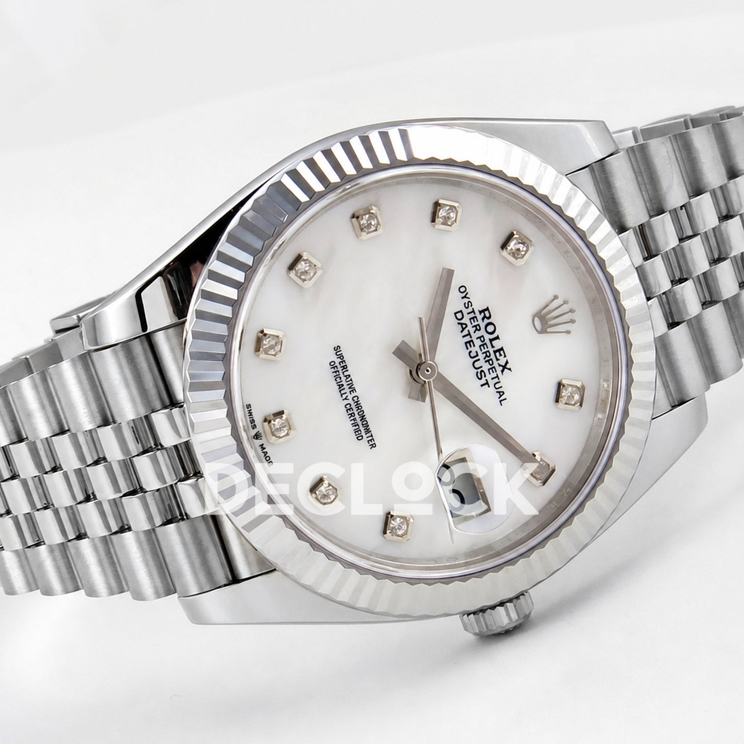 Rolex Datejust 41 126334 White MOP Diamonds Jubilee RGF JH3235