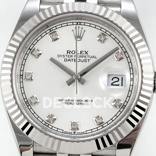 Rolex Datejust 41 126334 White Diamonds Jubilee RGF JH3235