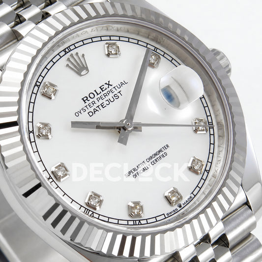 Rolex Datejust 41 126334 White Diamonds Jubilee RGF JH3235