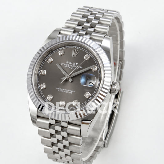 Rolex Datejust 41 126334 Grey Diamonds Jubilee RGF JH3235