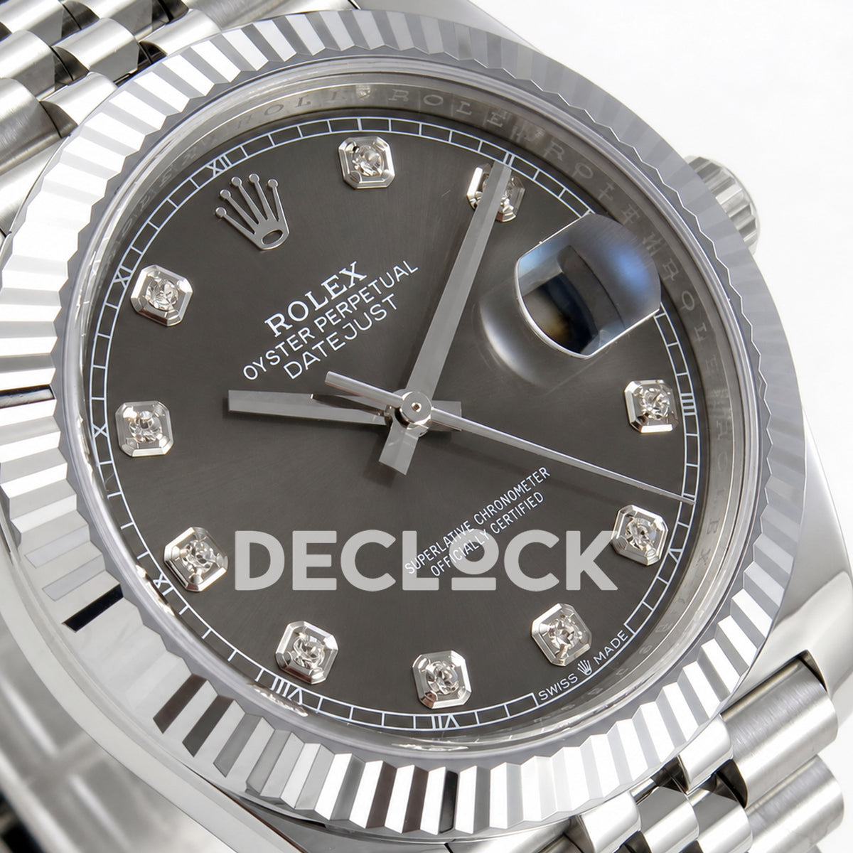 Rolex Datejust 41 126334 Grey Diamonds Jubilee RGF JH3235