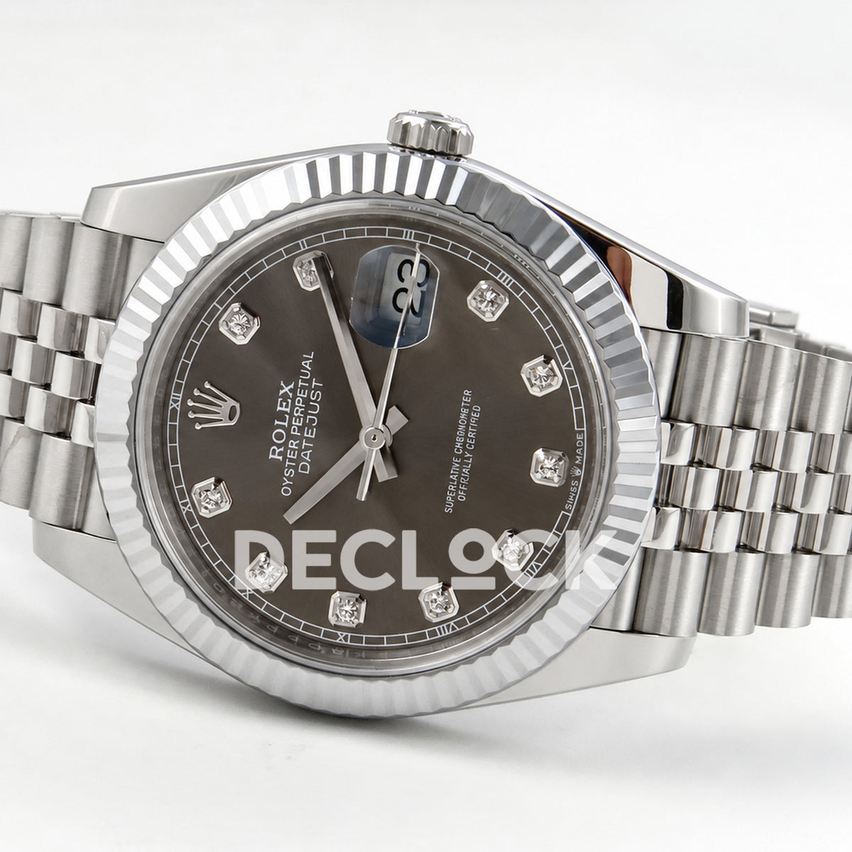Rolex Datejust 41 126334 Grey Diamonds Jubilee RGF JH3235