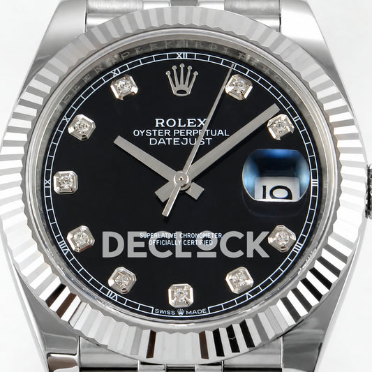 Rolex Datejust 41 126334 Black Diamonds Jubilee RGF JH3235