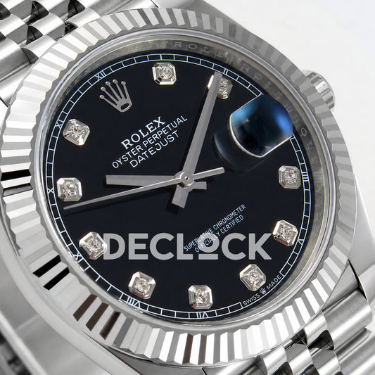 Rolex Datejust 41 126334 Black Diamonds Jubilee RGF JH3235