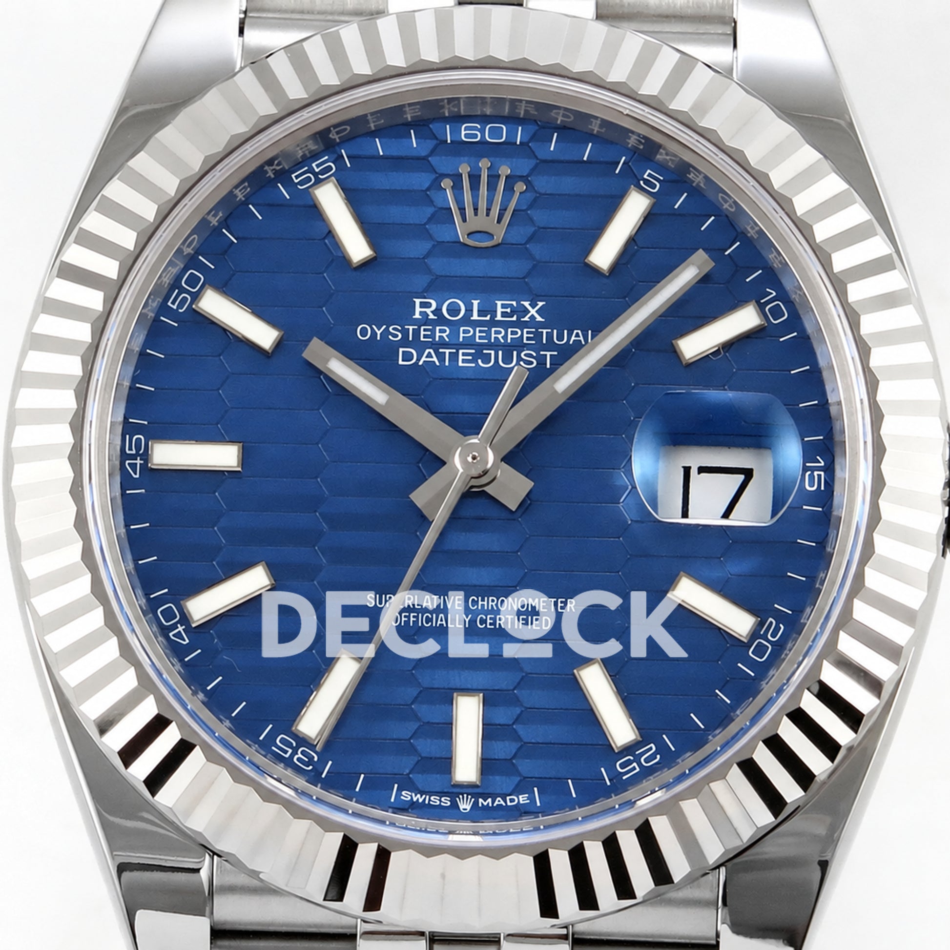 Rolex Datejust 41 126334 Blue Textured Dial Jubilee RGF JH3235