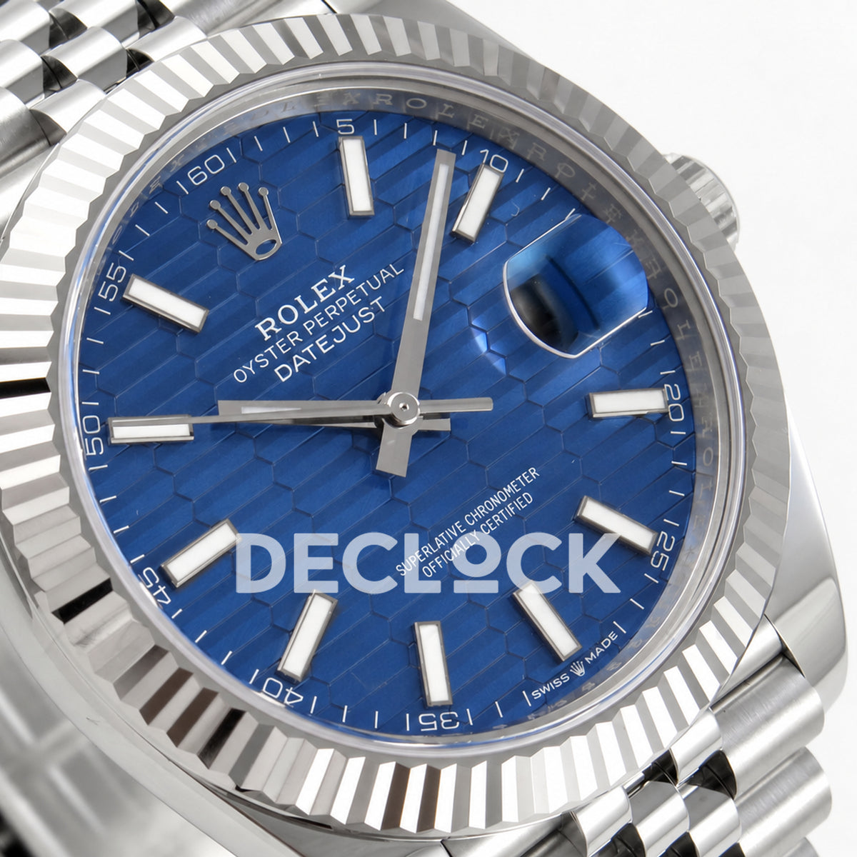 Rolex Datejust 41 126334 Blue Textured Dial Jubilee RGF JH3235
