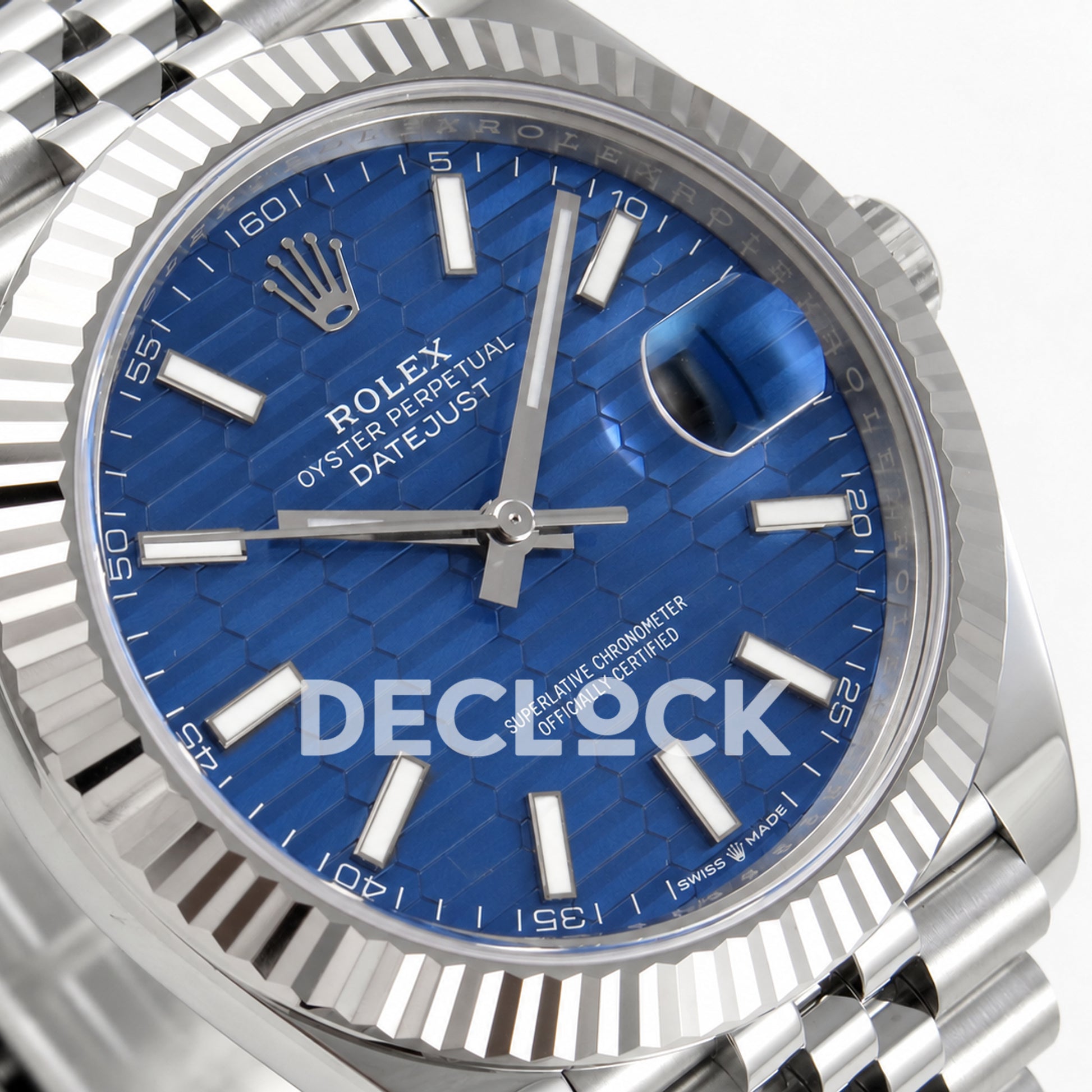 Rolex Datejust 41 126334 Blue Textured Dial Jubilee RGF JH3235