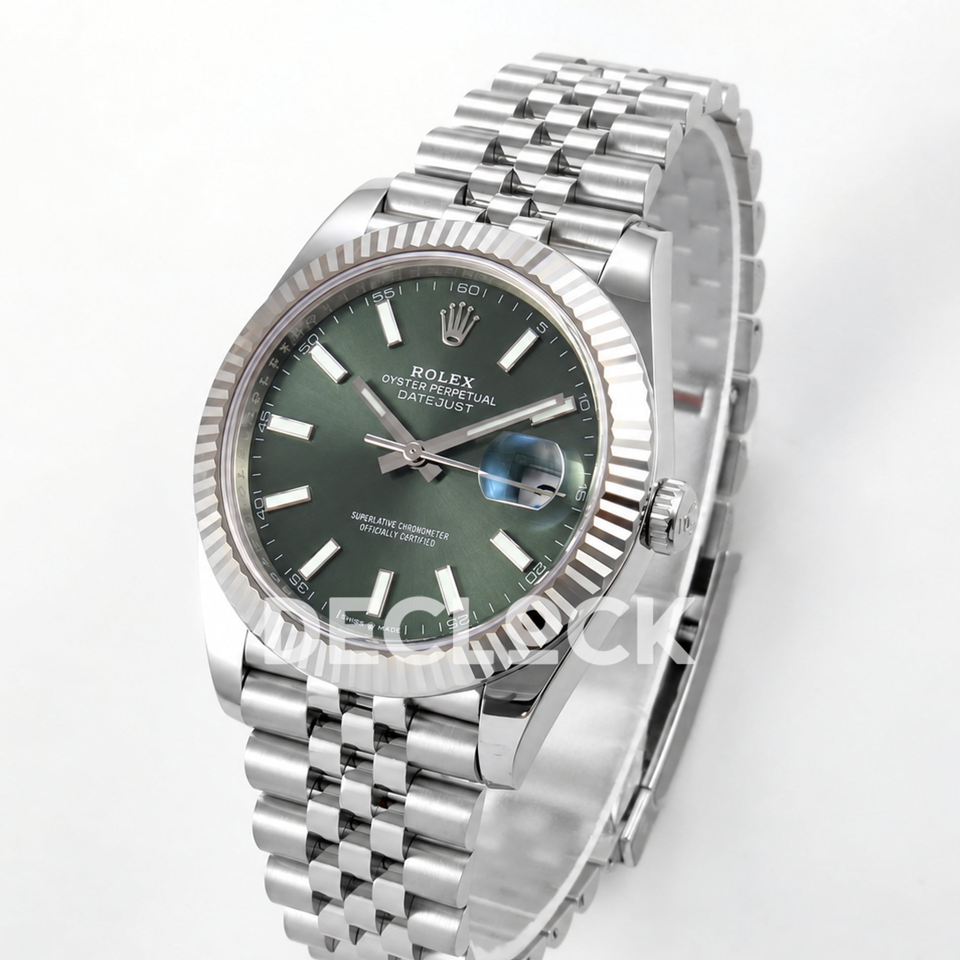 Rolex Datejust 41 126334 Green Stick Dial Jubilee RGF JH3235