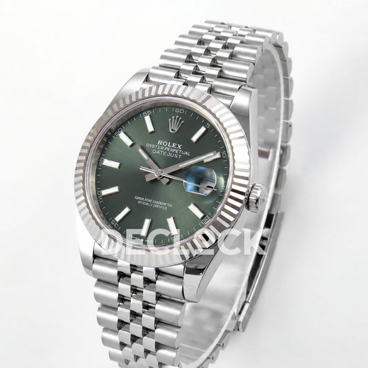 Rolex Datejust 41 126334 Green Stick Dial Jubilee RGF JH3235