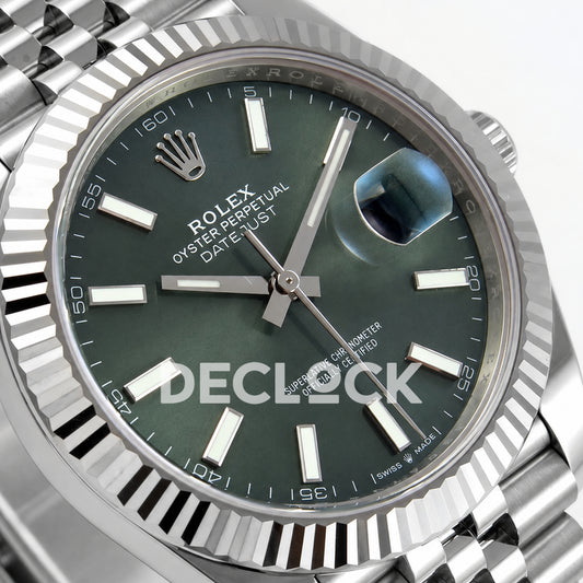 Rolex Datejust 41 126334 Green Stick Dial Jubilee RGF JH3235