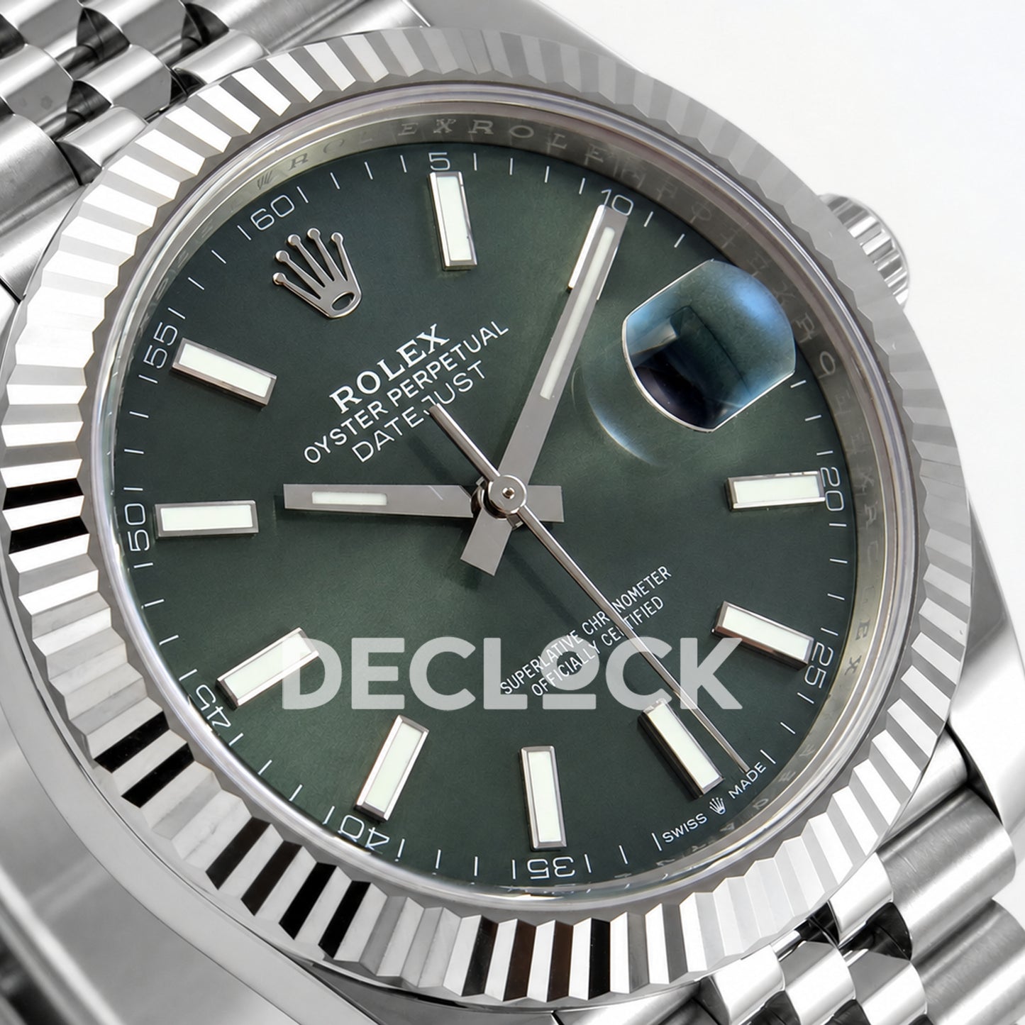 Rolex Datejust 41 126334 Green Stick Dial Jubilee RGF JH3235