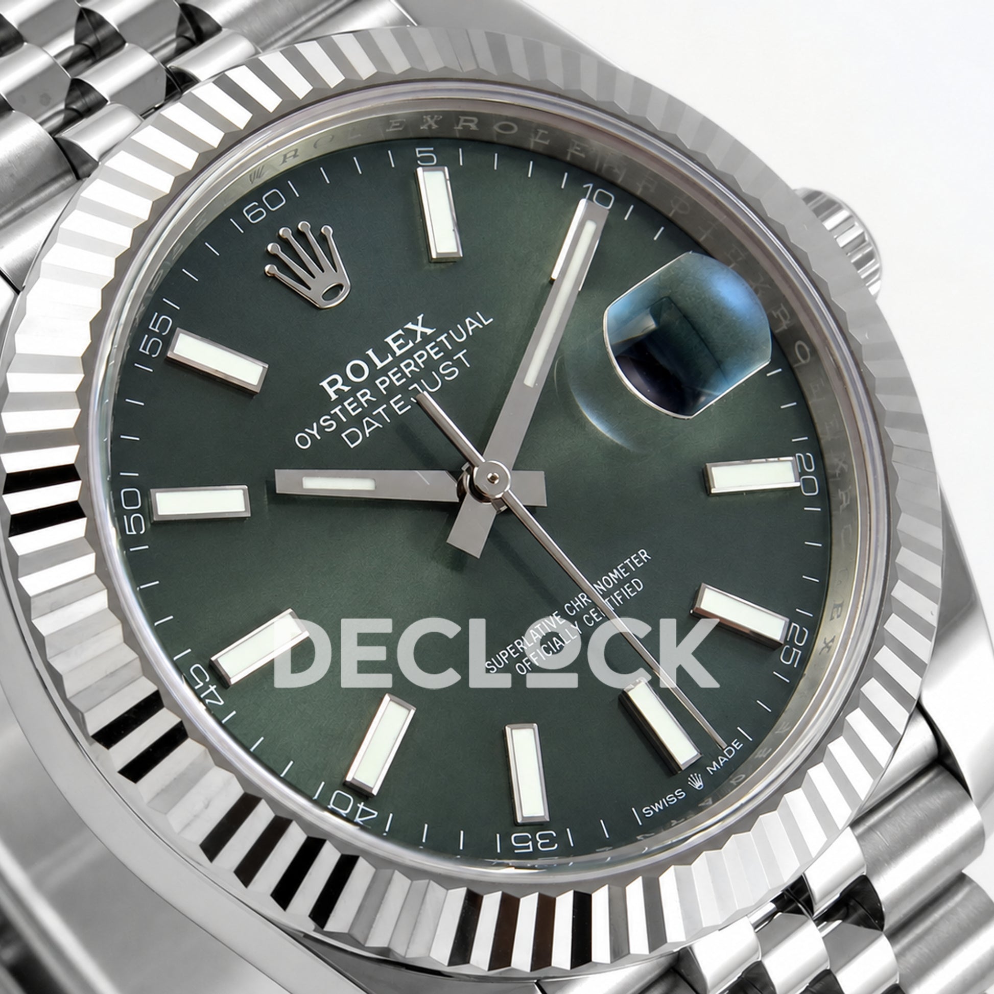 Rolex Datejust 41 126334 Green Stick Dial Jubilee RGF JH3235
