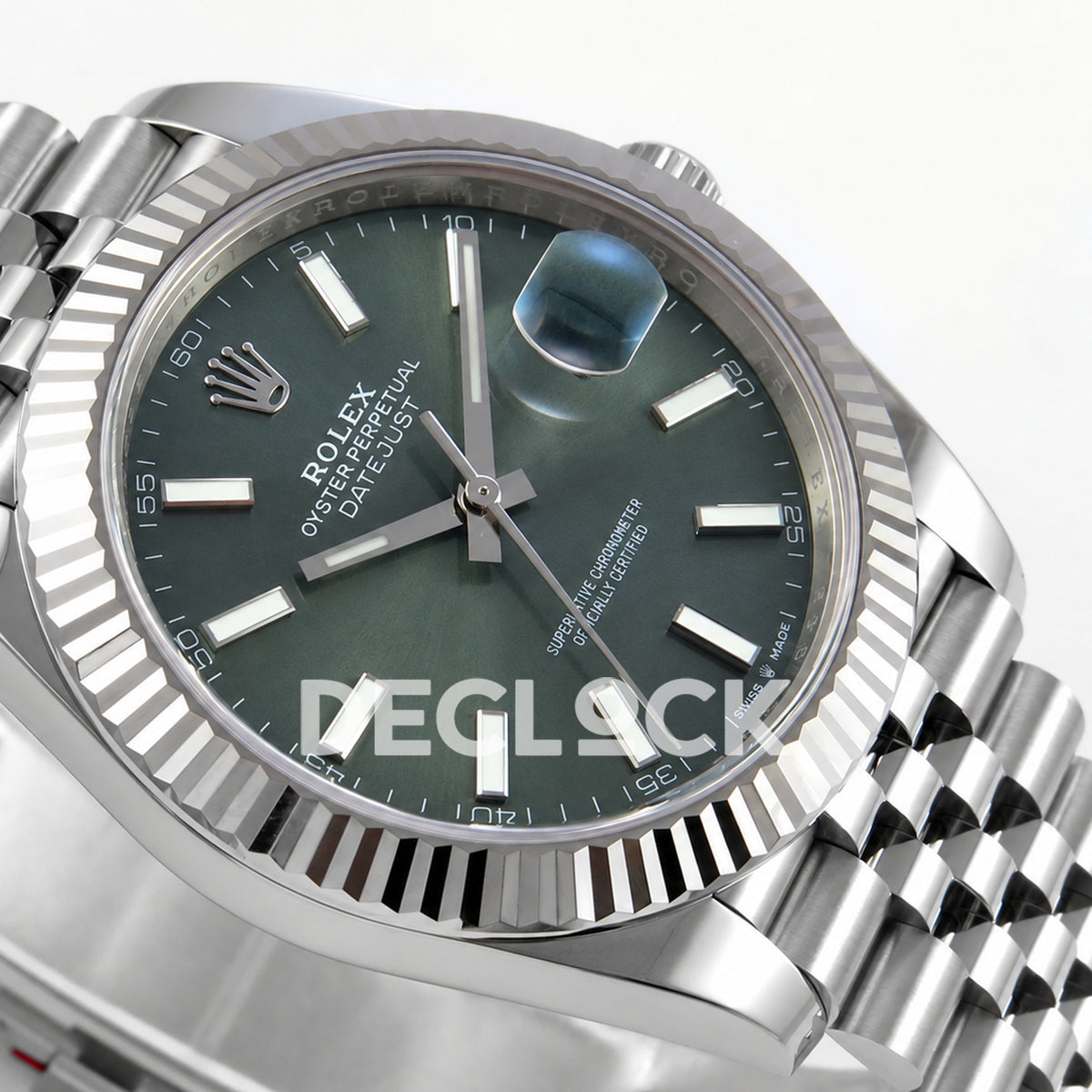 Rolex Datejust 41 126334 Green Stick Dial Jubilee RGF JH3235