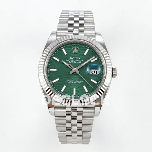 Rolex Datejust 41 126334 Green Textured Dial Jubilee RGF JH3235
