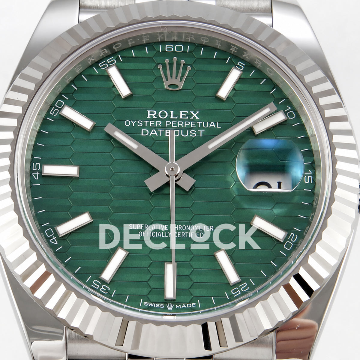 Rolex Datejust 41 126334 Green Textured Dial Jubilee RGF JH3235