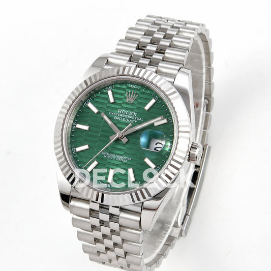 Rolex Datejust 41 126334 Green Textured Dial Jubilee RGF JH3235