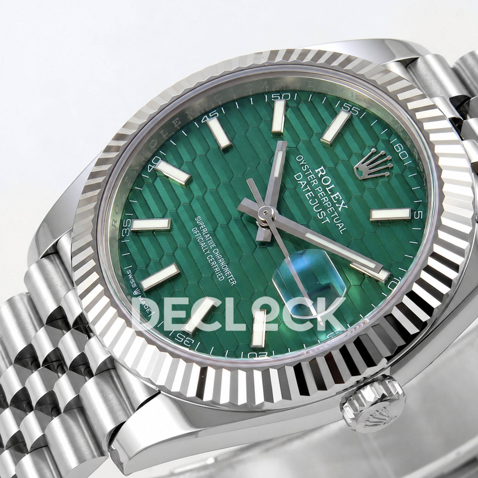 Rolex Datejust 41 126334 Green Textured Dial Jubilee RGF JH3235