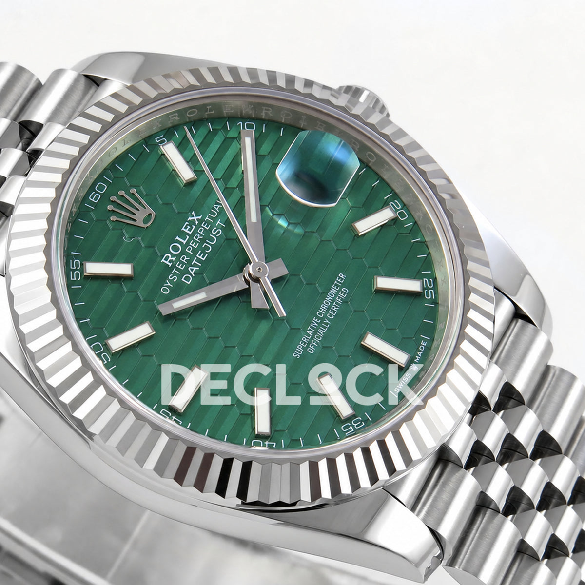 Rolex Datejust 41 126334 Green Textured Dial Jubilee RGF JH3235