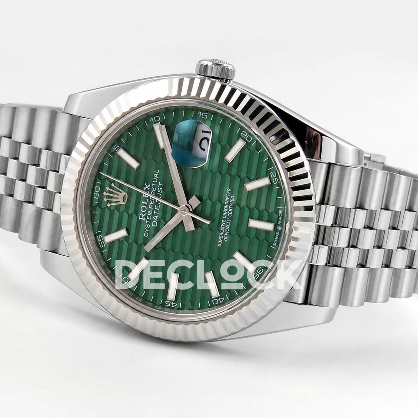 Rolex Datejust 41 126334 Green Textured Dial Jubilee RGF JH3235