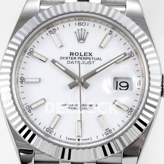 Rolex Datejust 41 126334 White Stick Dial Jubilee RGF JH3235