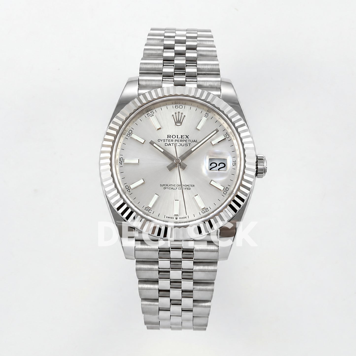Rolex Datejust 41 126334 Silver Stick Dial Jubilee RGF JH3235