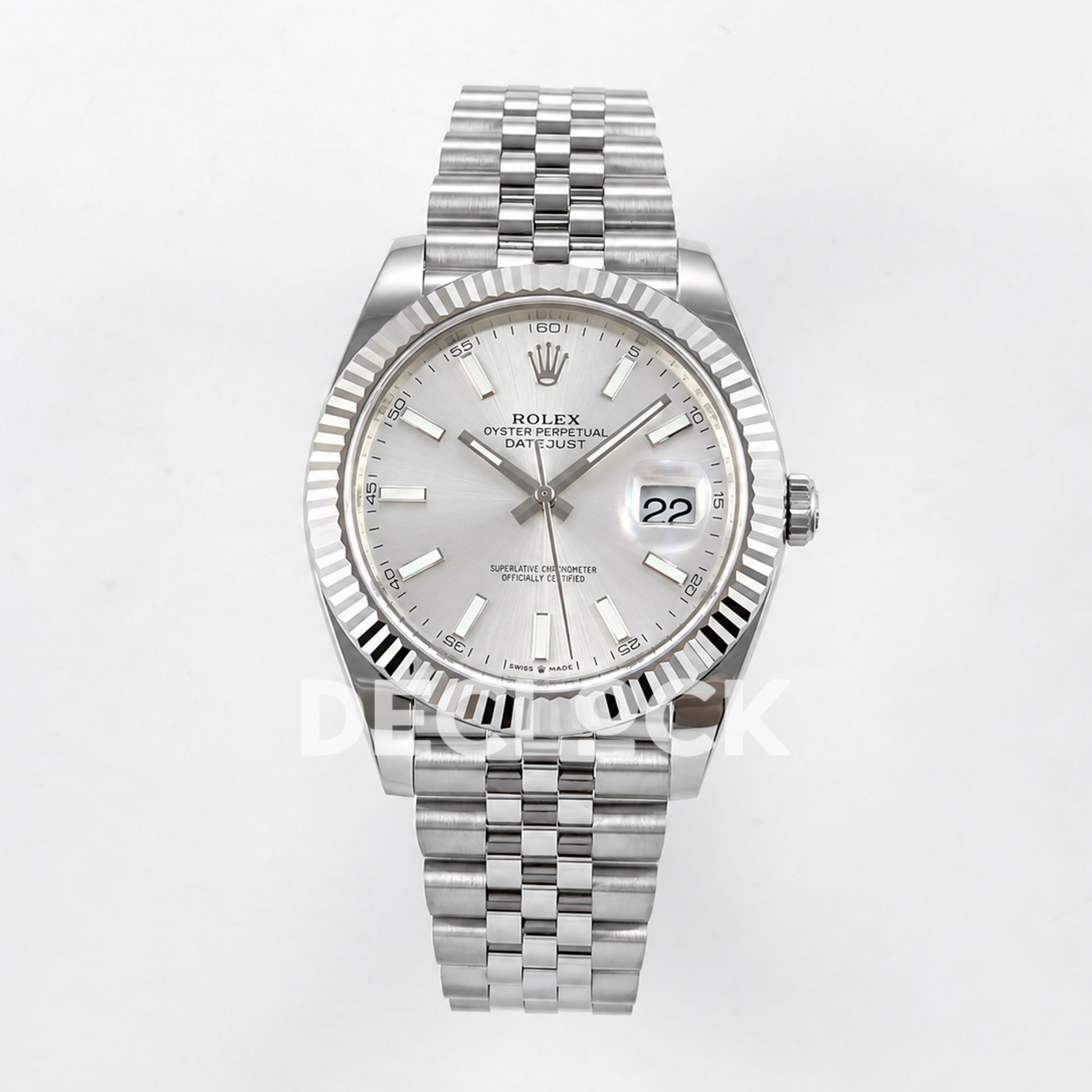 Rolex Datejust 41 126334 Silver Stick Dial Jubilee RGF JH3235