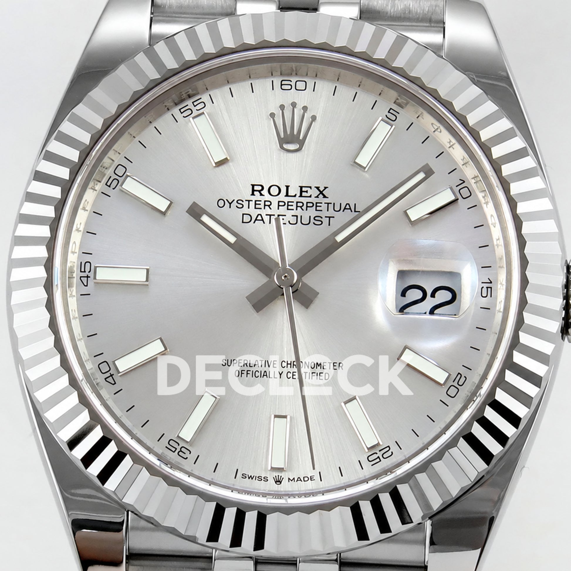 Rolex Datejust 41 126334 Silver Stick Dial Jubilee RGF JH3235