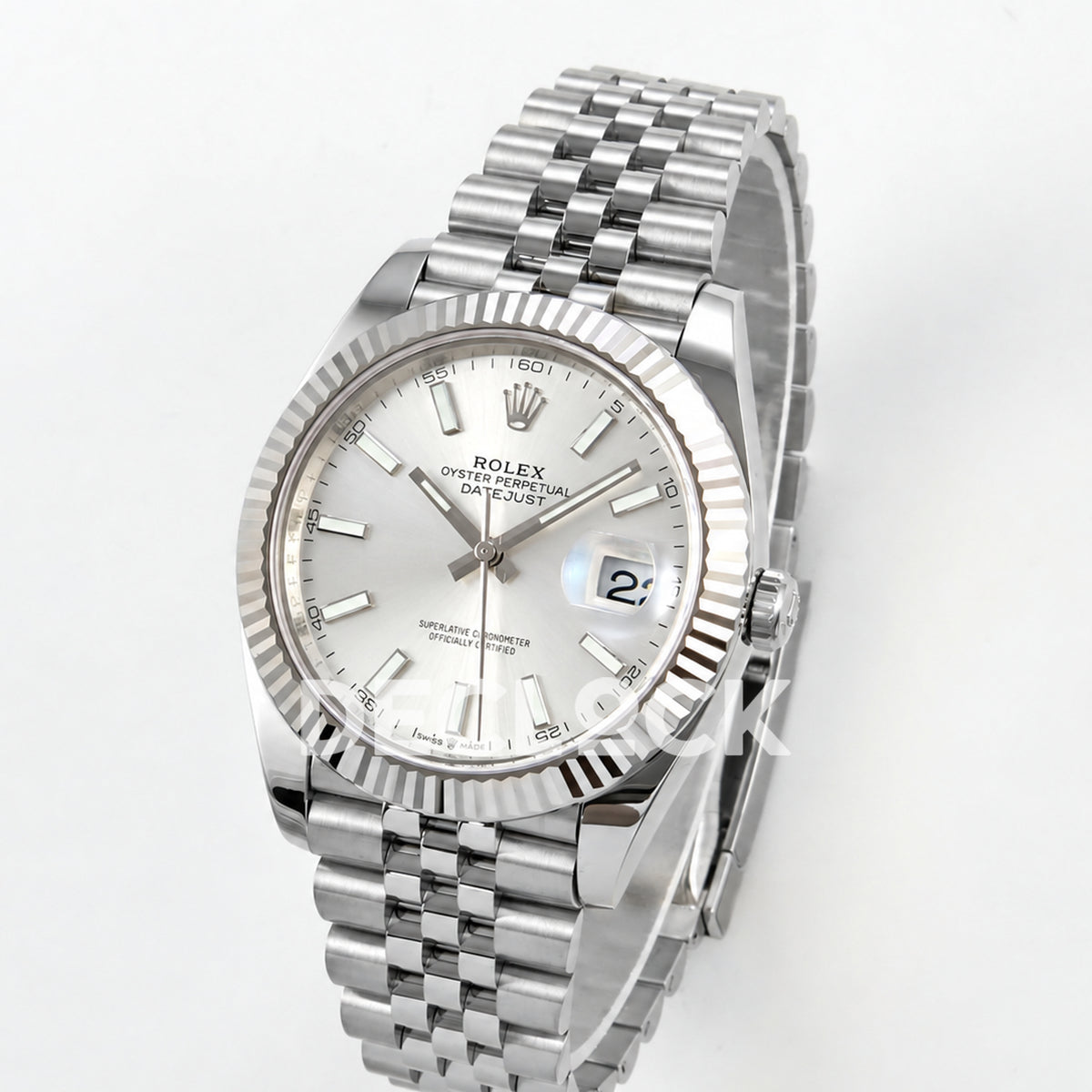 Rolex Datejust 41 126334 Silver Stick Dial Jubilee RGF JH3235