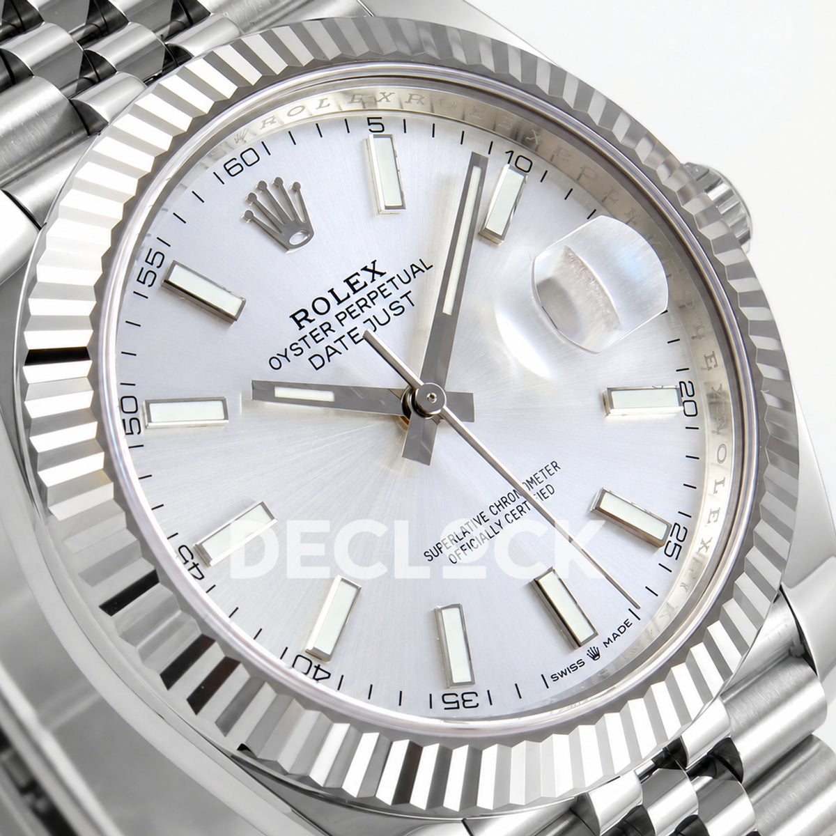 Rolex Datejust 41 126334 Silver Stick Dial Jubilee RGF JH3235