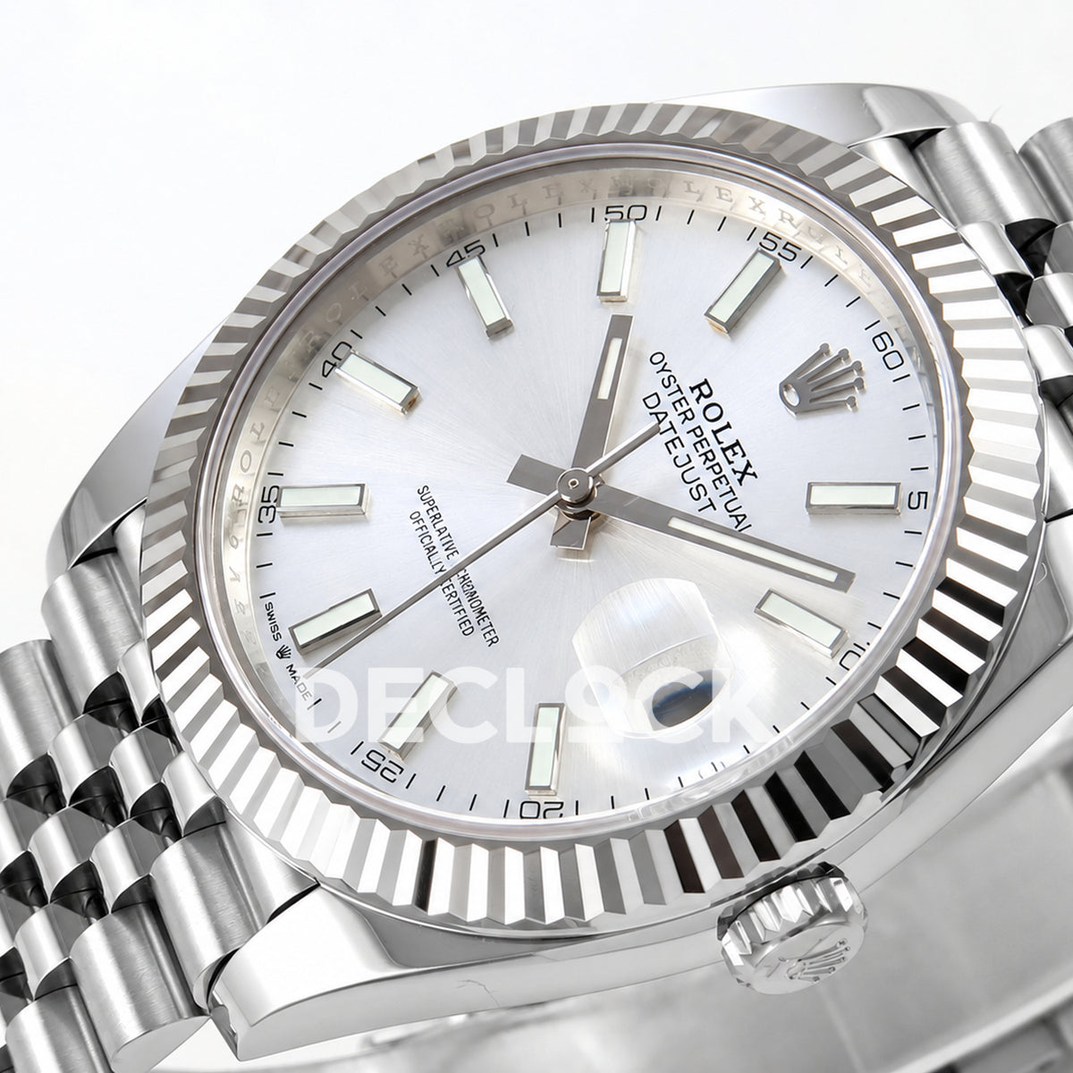 Rolex Datejust 41 126334 Silver Stick Dial Jubilee RGF JH3235