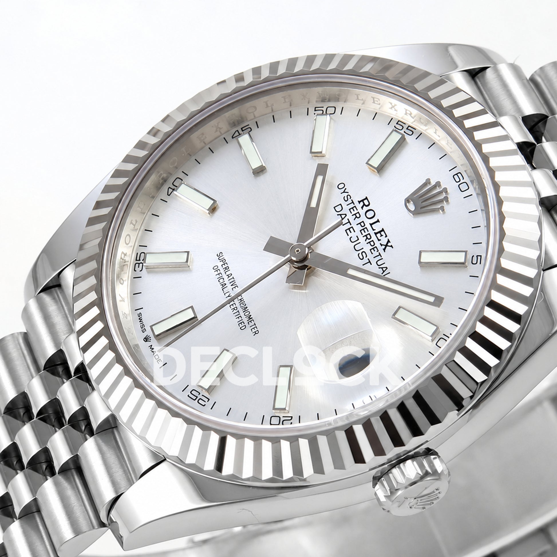 Rolex Datejust 41 126334 Silver Stick Dial Jubilee RGF JH3235