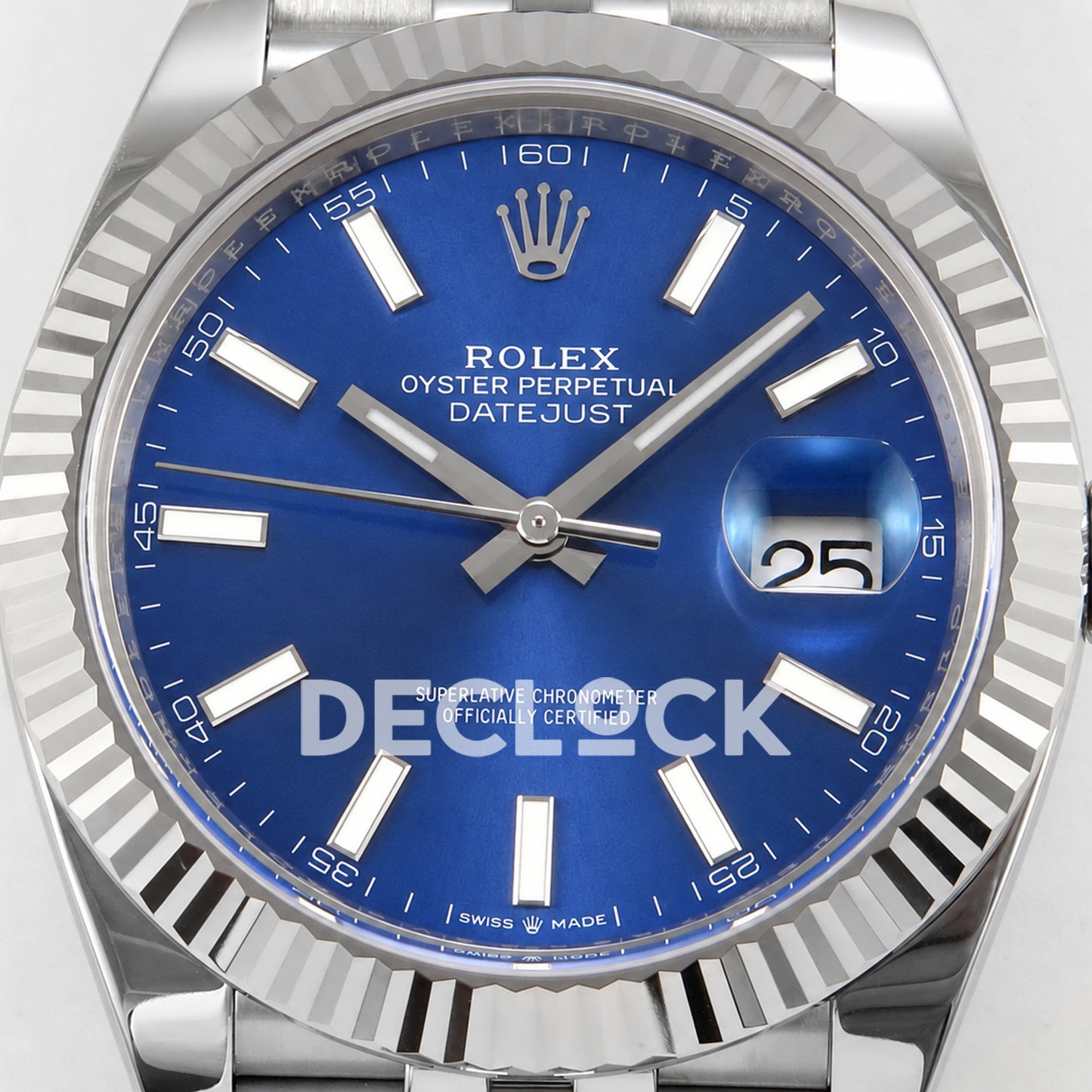 Rolex Datejust 41 126334 Blue Stick Dial Jubilee RGF JH3235