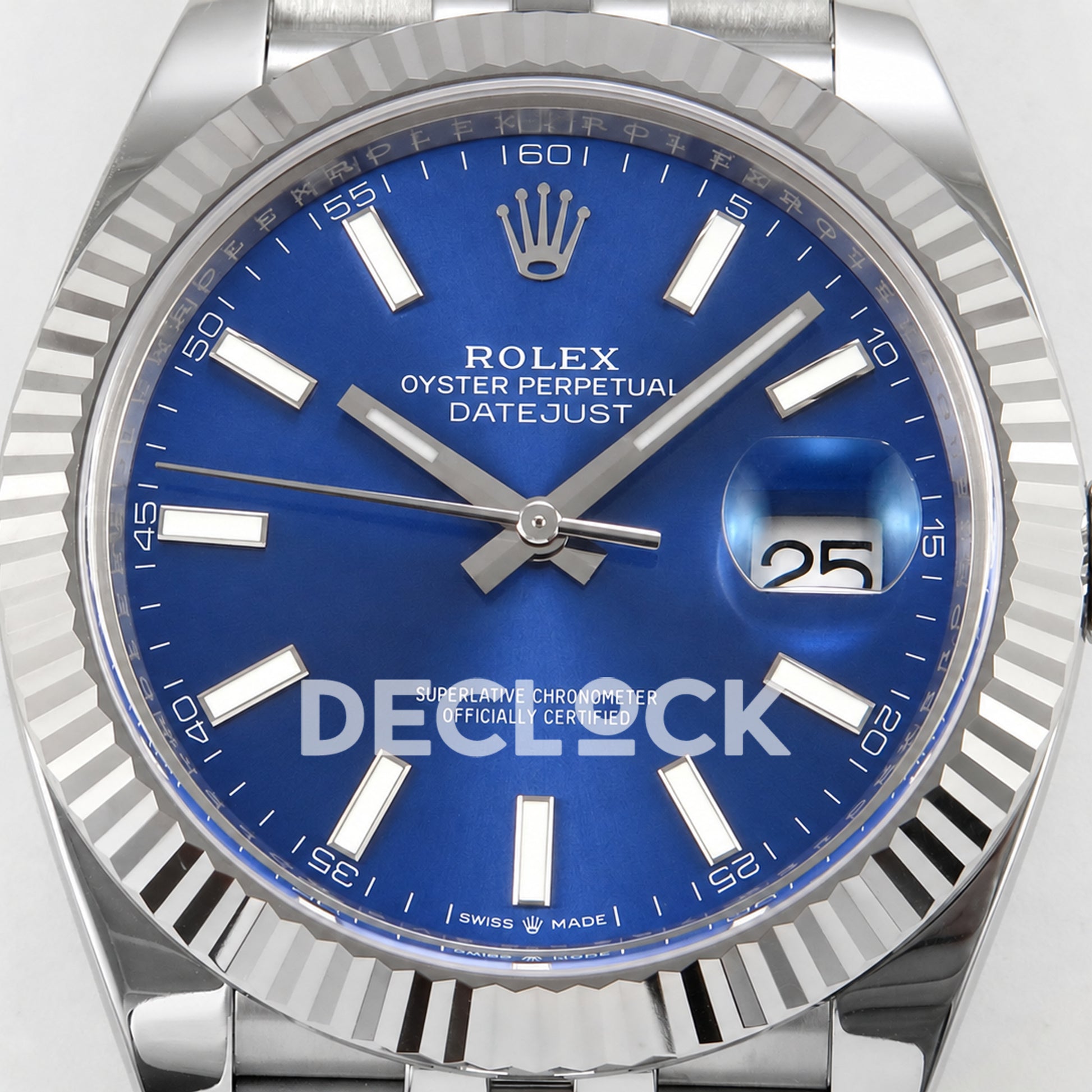 Rolex Datejust 41 126334 Blue Stick Dial Jubilee RGF JH3235
