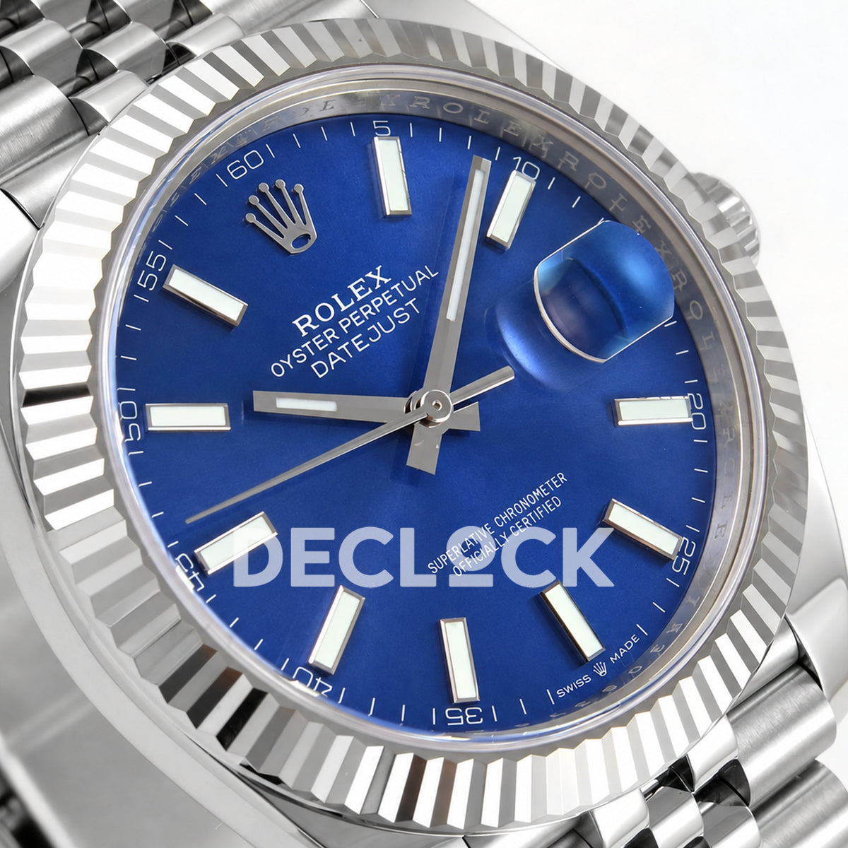 Rolex Datejust 41 126334 Blue Stick Dial Jubilee RGF JH3235