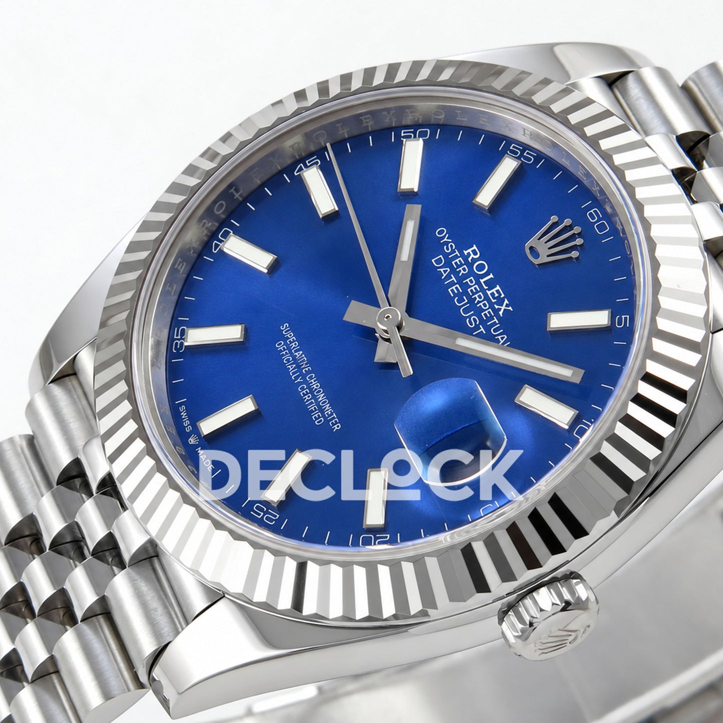 Rolex Datejust 41 126334 Blue Stick Dial Jubilee RGF JH3235