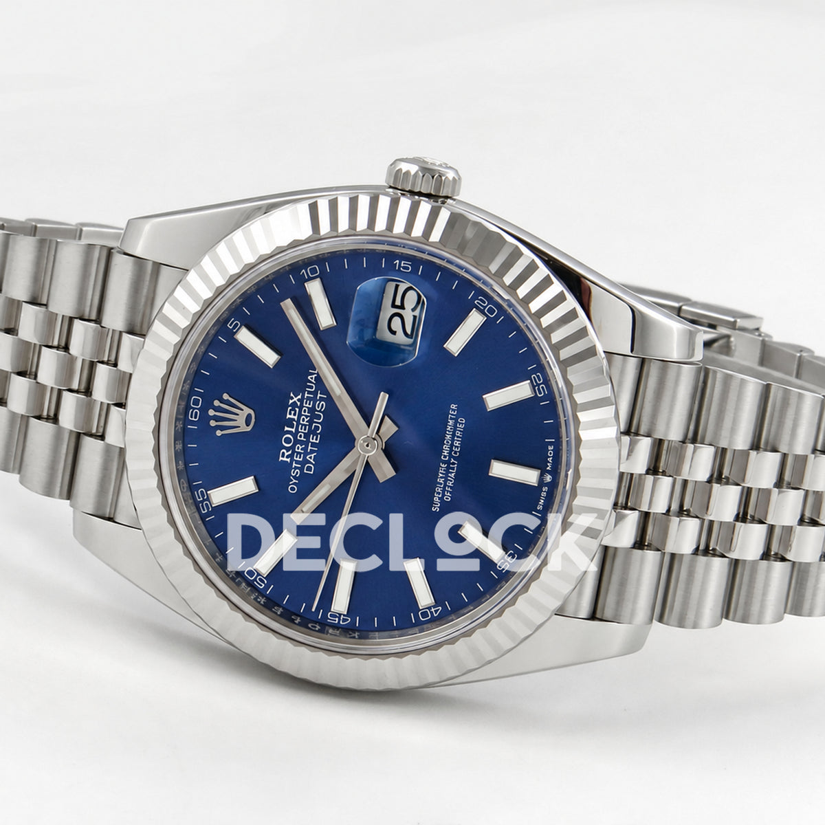 Rolex Datejust 41 126334 Blue Stick Dial Jubilee RGF JH3235