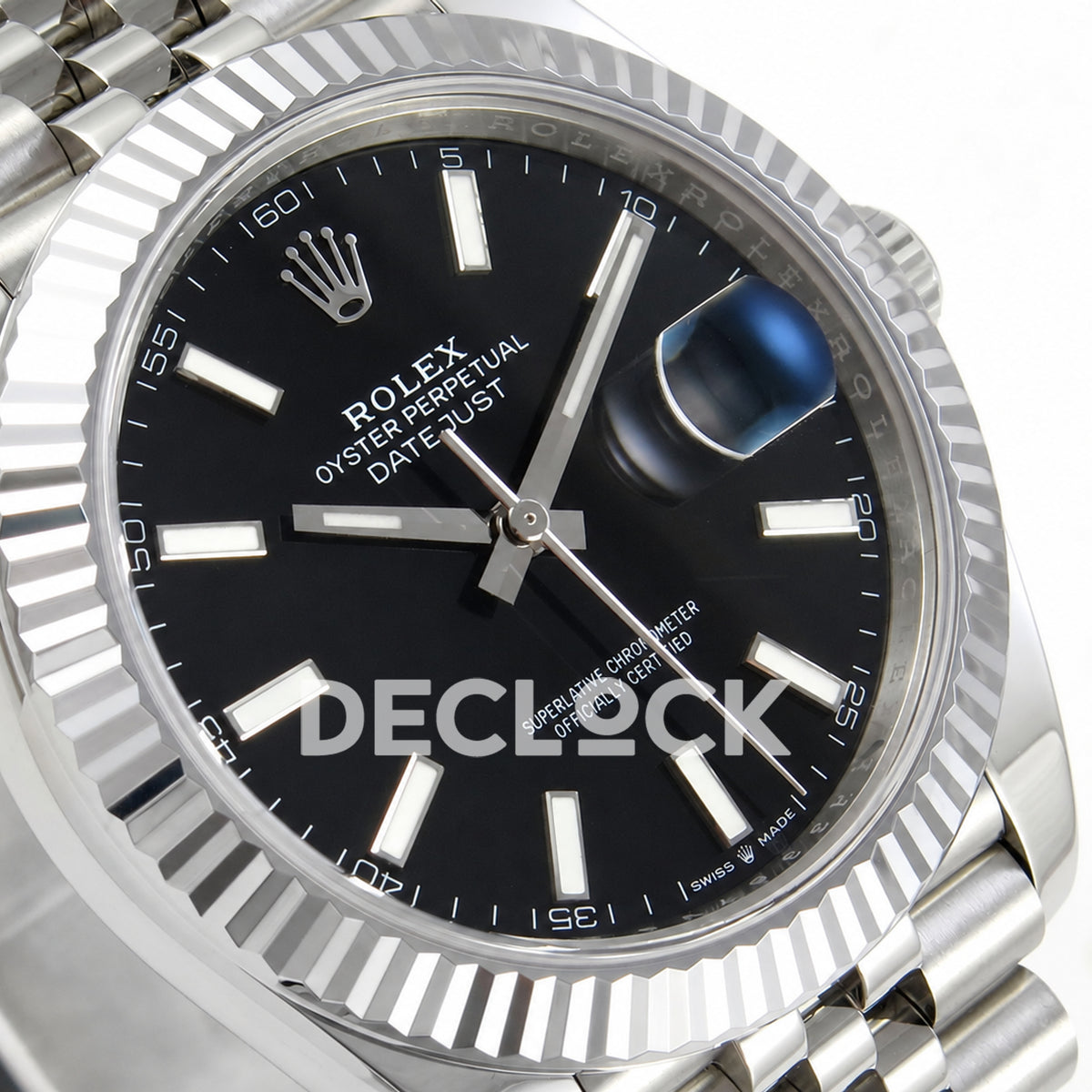 Rolex Datejust 41 126334 Black Stick Dial Jubilee RGF JH3235