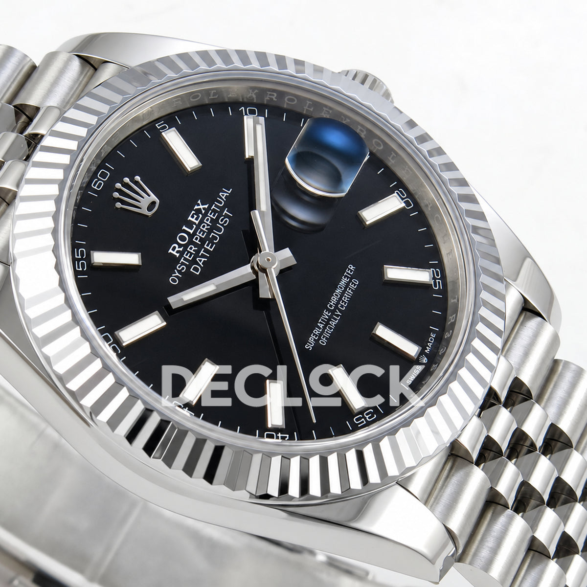 Rolex Datejust 41 126334 Black Stick Dial Jubilee RGF JH3235