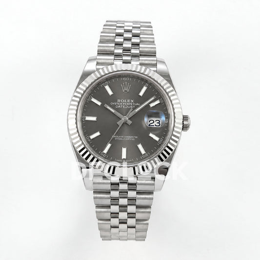 Rolex Datejust 41 126334 Grey Stick Dial Jubilee RGF JH3235