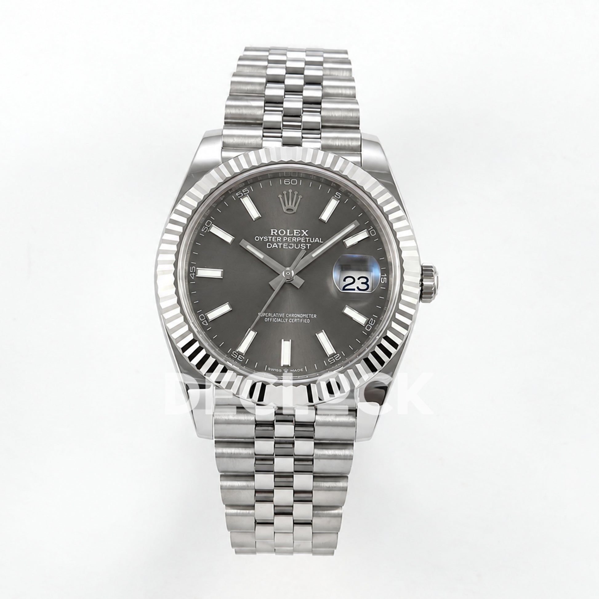 Rolex Datejust 41 126334 Grey Stick Dial Jubilee RGF JH3235