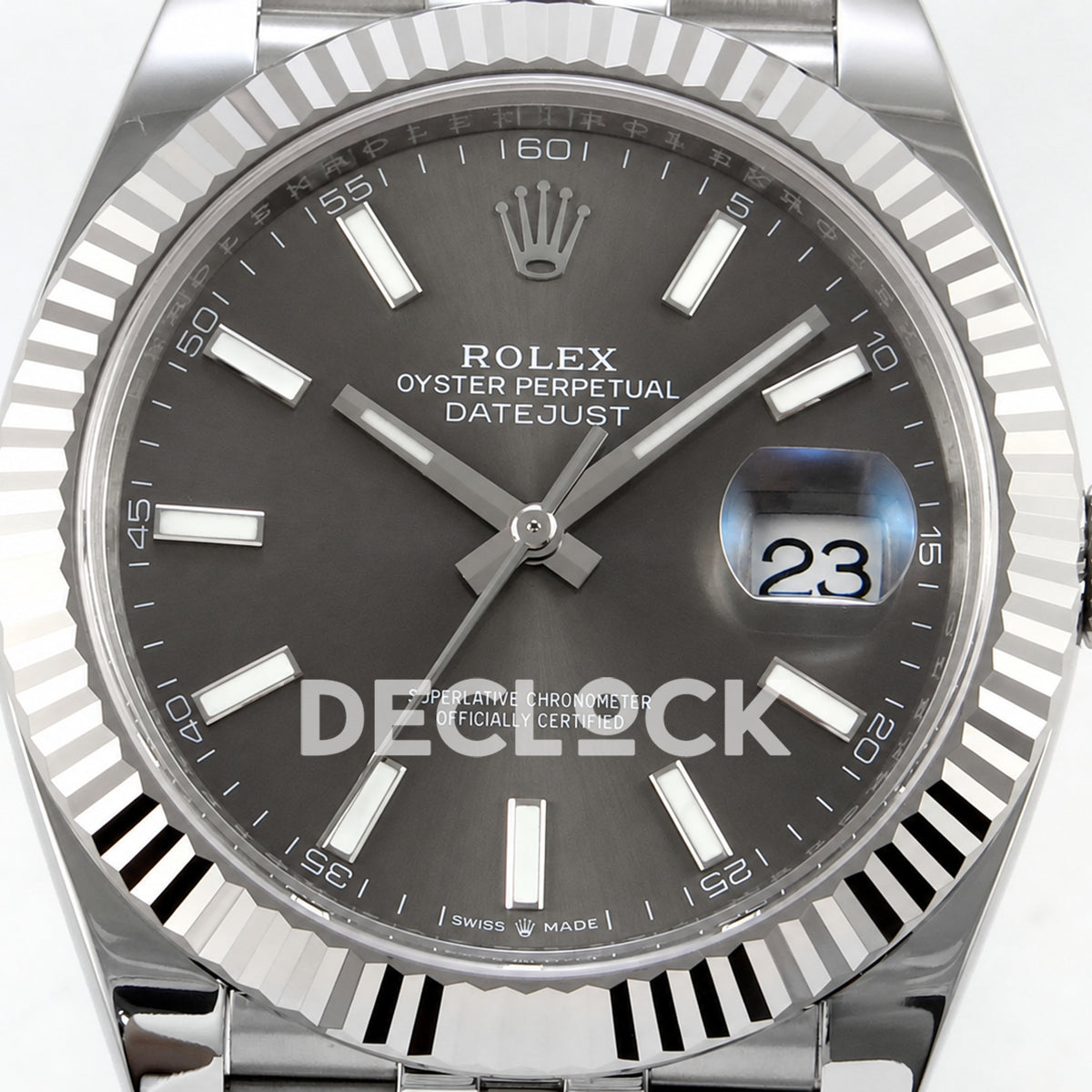 Rolex Datejust 41 126334 Grey Stick Dial Jubilee RGF JH3235