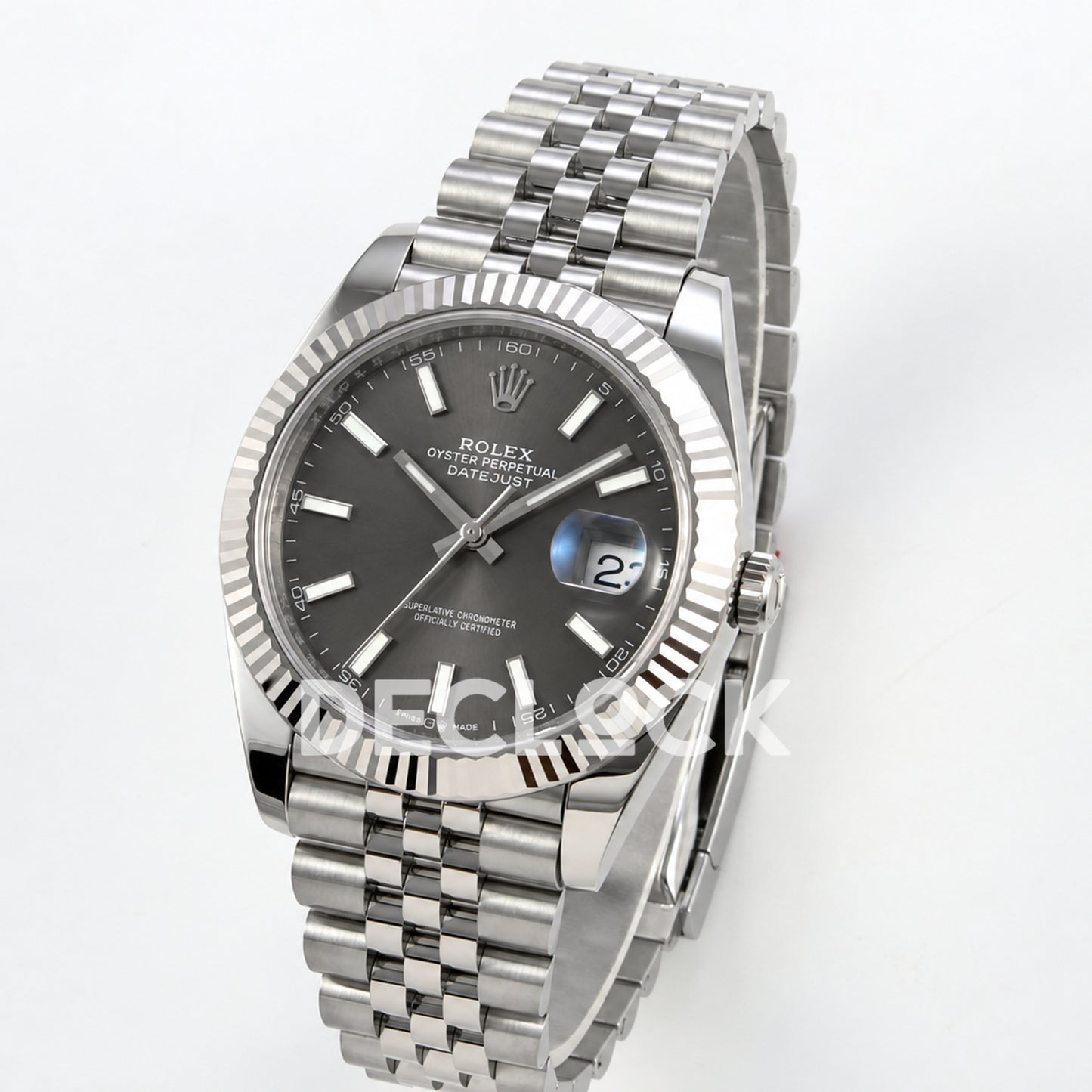 Rolex Datejust 41 126334 Grey Stick Dial Jubilee RGF JH3235