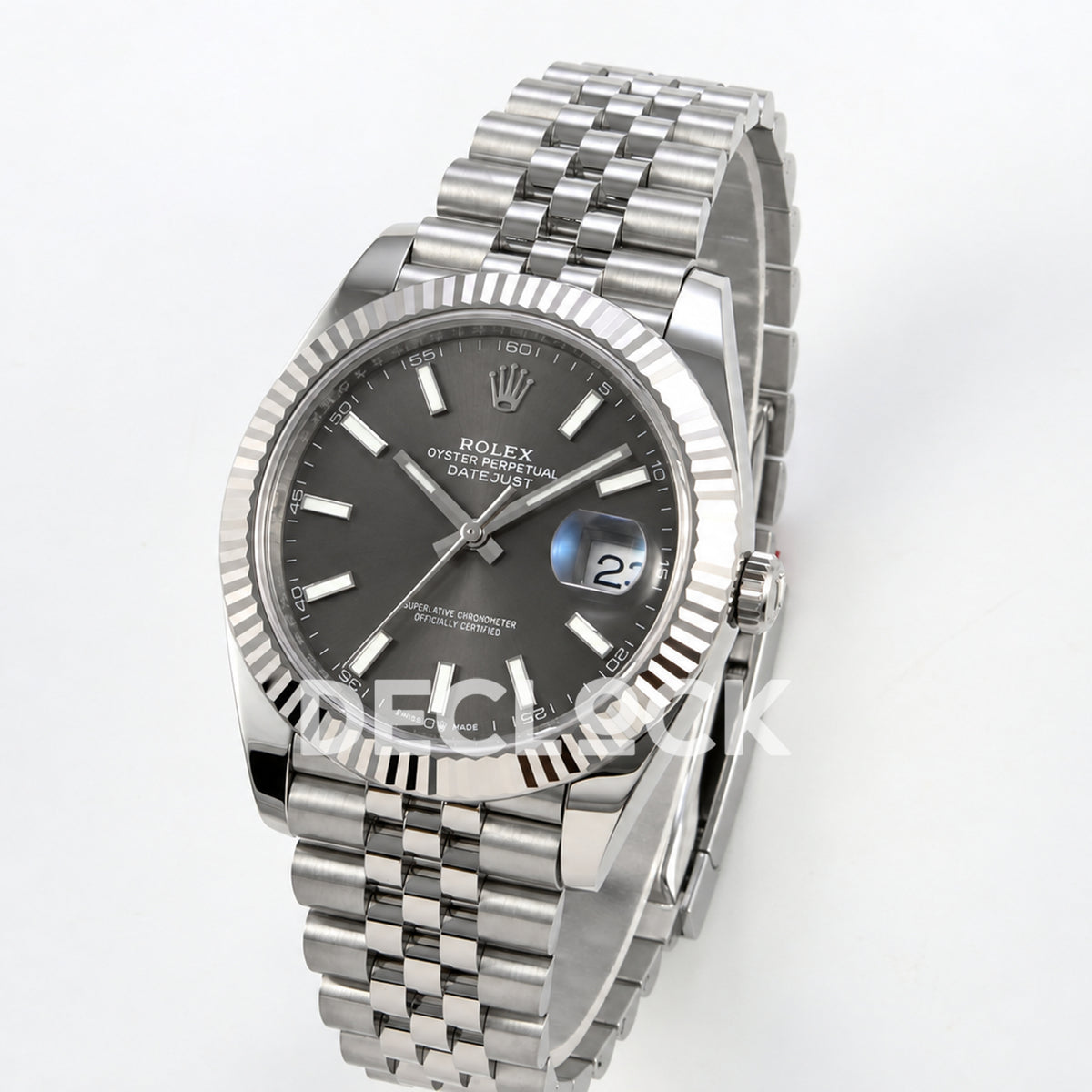 Rolex Datejust 41 126334 Grey Stick Dial Jubilee RGF JH3235