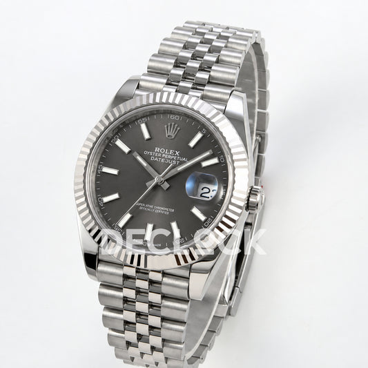 Rolex Datejust 41 126334 Grey Stick Dial Jubilee RGF JH3235