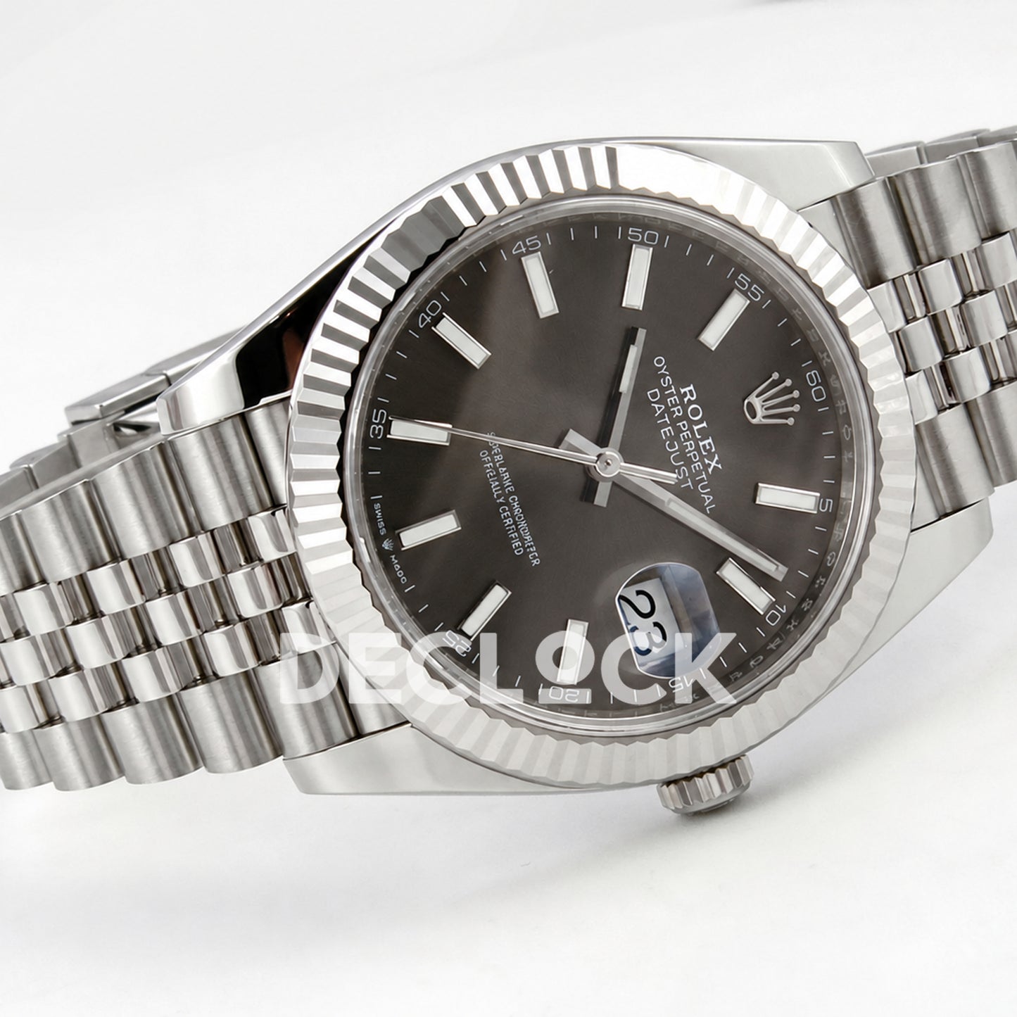 Rolex Datejust 41 126334 Grey Stick Dial Jubilee RGF JH3235