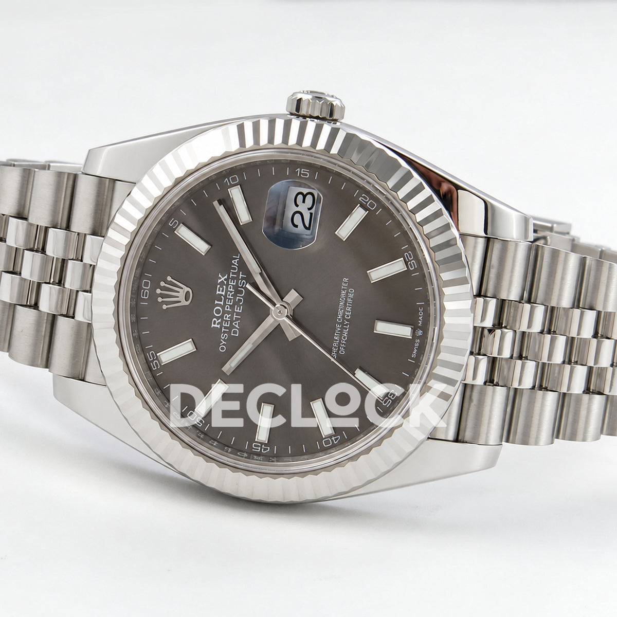 Rolex Datejust 41 126334 Grey Stick Dial Jubilee RGF JH3235