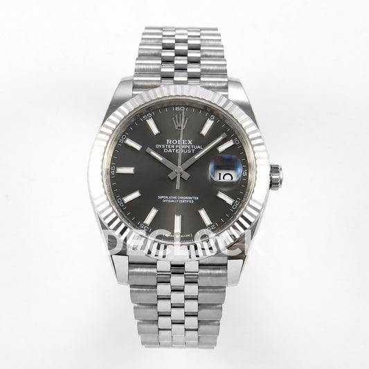 Rolex Datejust 41 126334 Grey Stick Dial Jubilee Clean Plus JH3235 V2